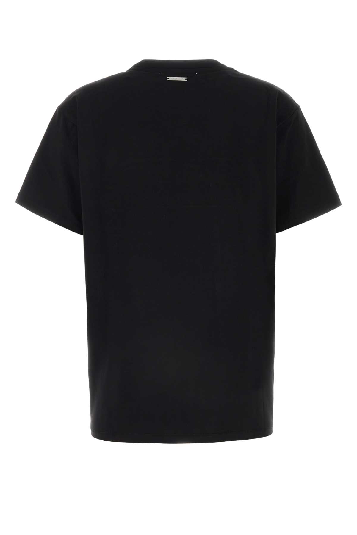 Shop Michael Kors Black Stretch Cotton T-shirt