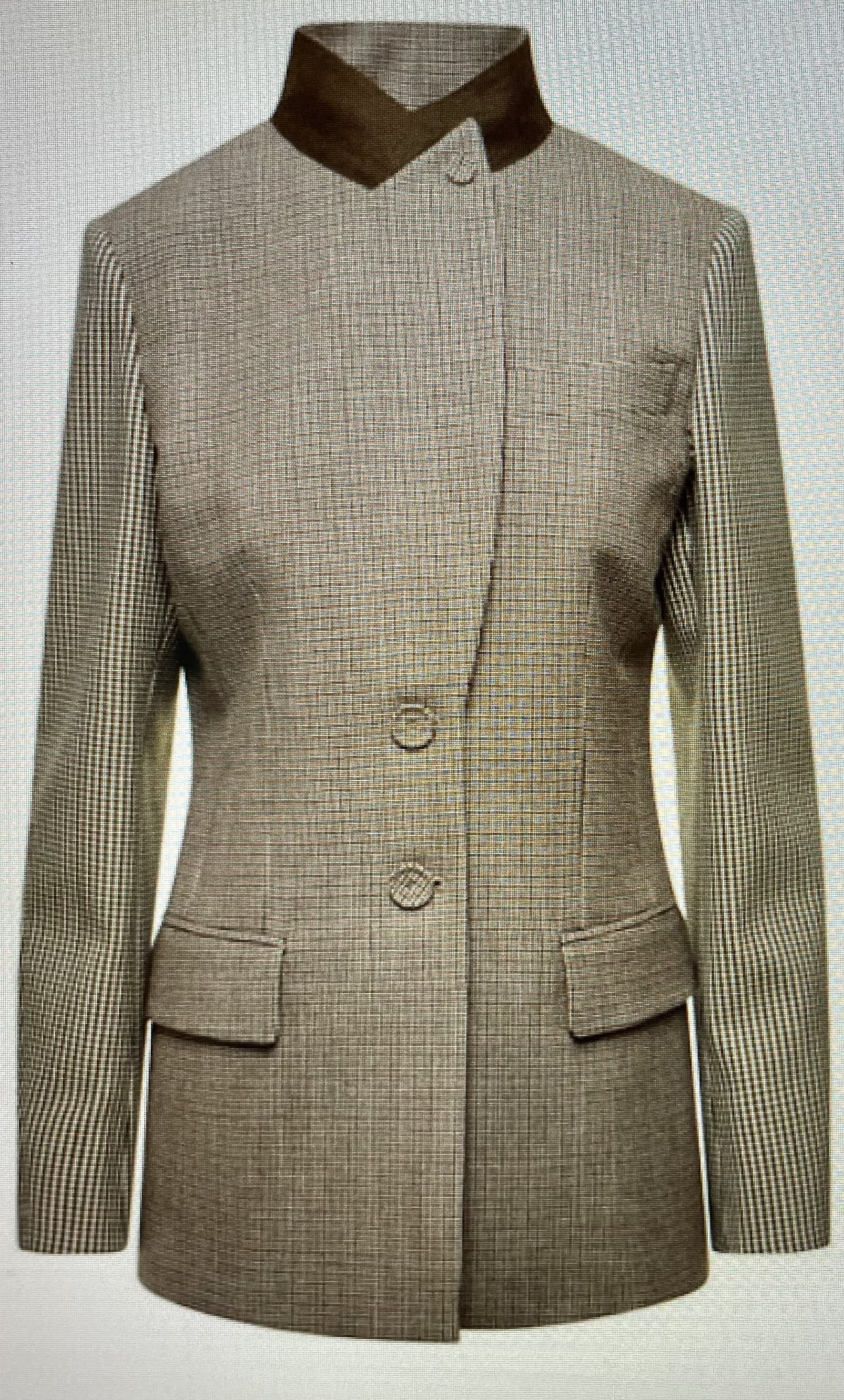 Shop Fendi Single-breasted Houndstooth Jacket In Brown
