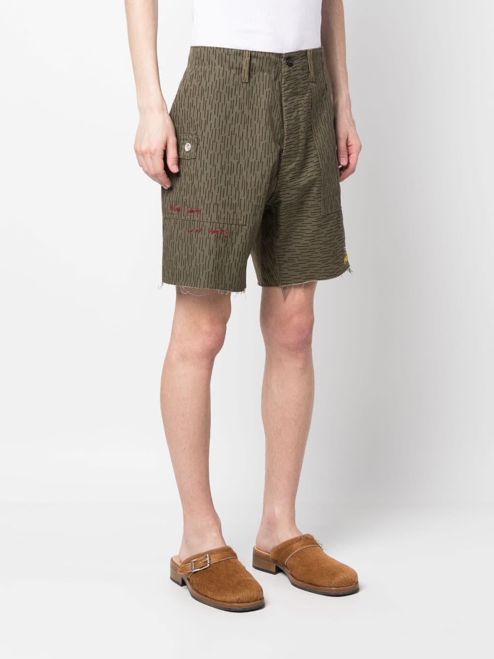 President's Camouflage Print Shorts In Brown