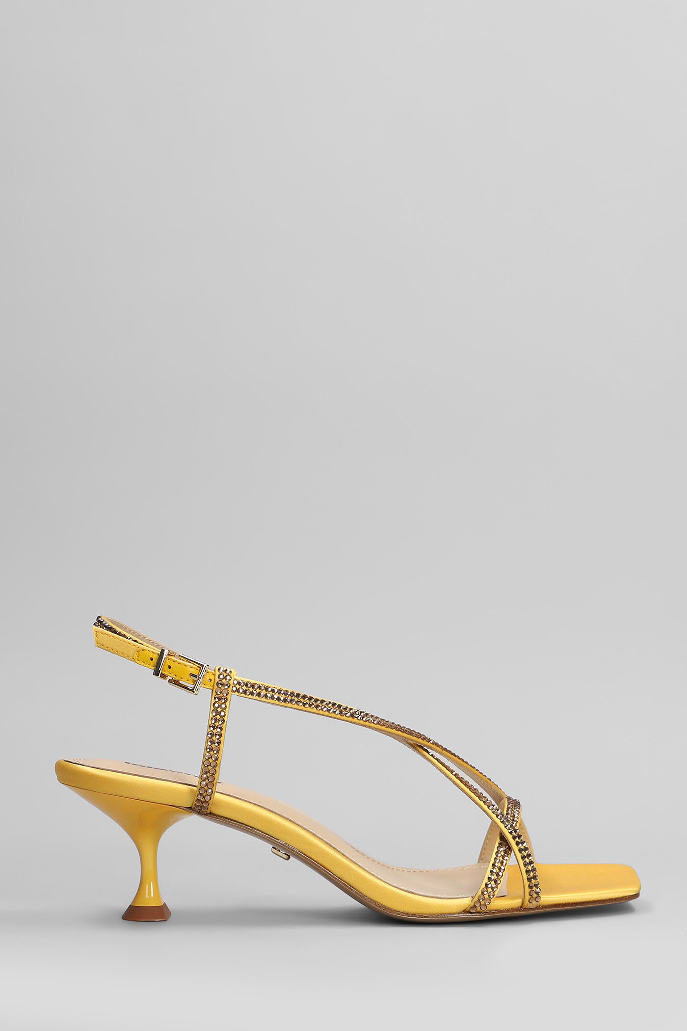 Liberty Heel 55 Sandals In Yellow Leather