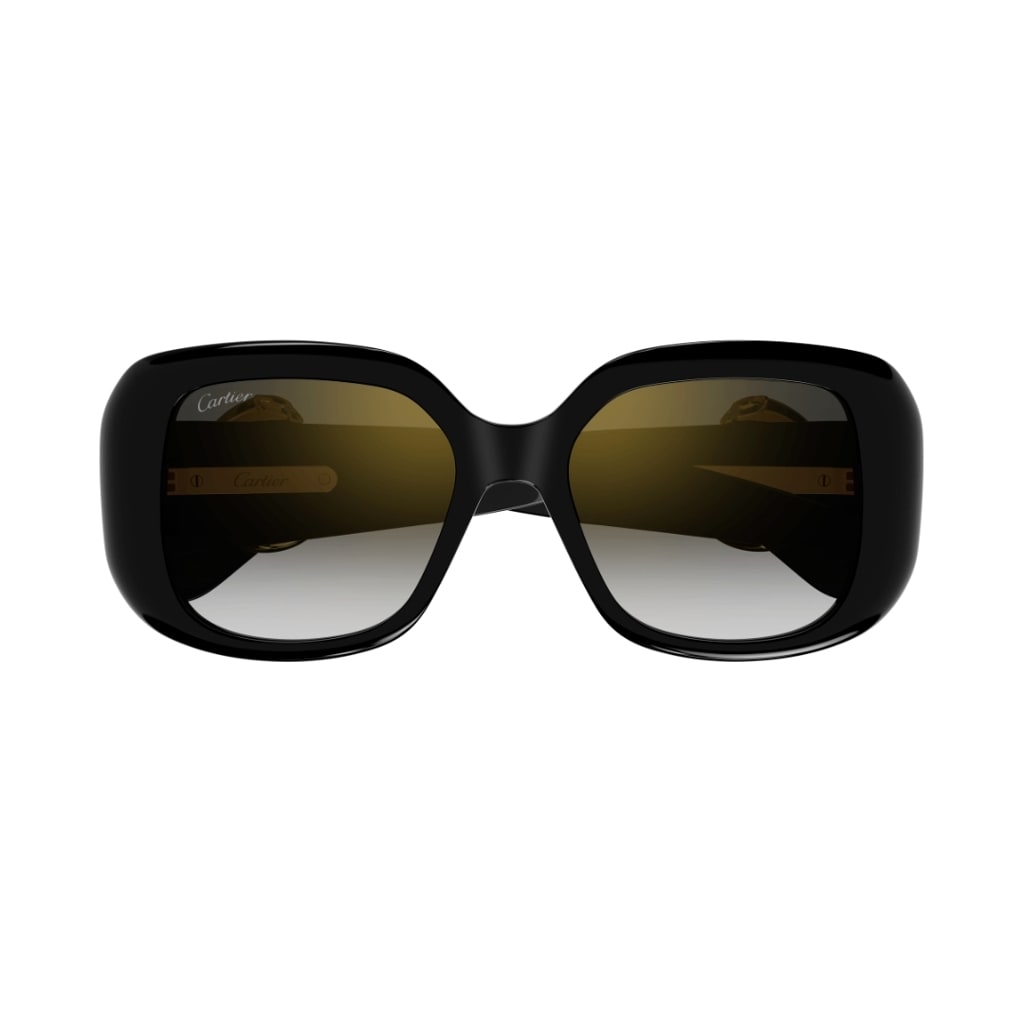 Cartier Ct0471s 001 Sunglasses In Black