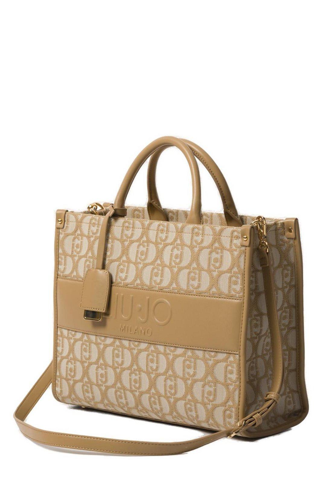 Liu •jo Zip Fastened Logo Jacquard Tote Bag Liu-jo