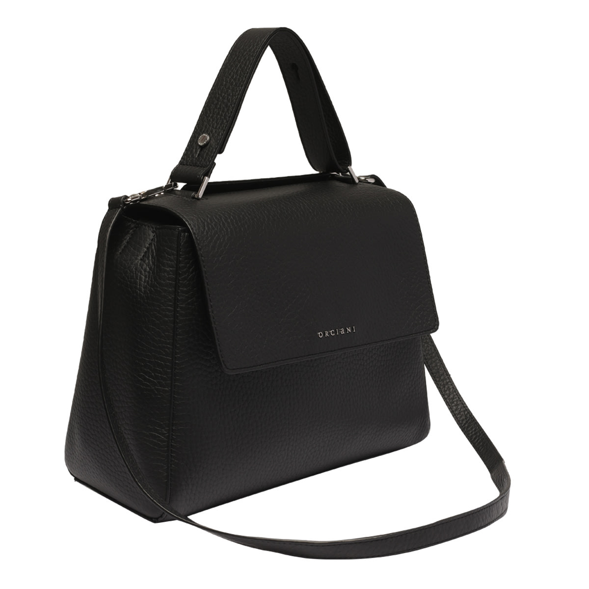 Shop Orciani Sveva Soft Medium Bag In Black