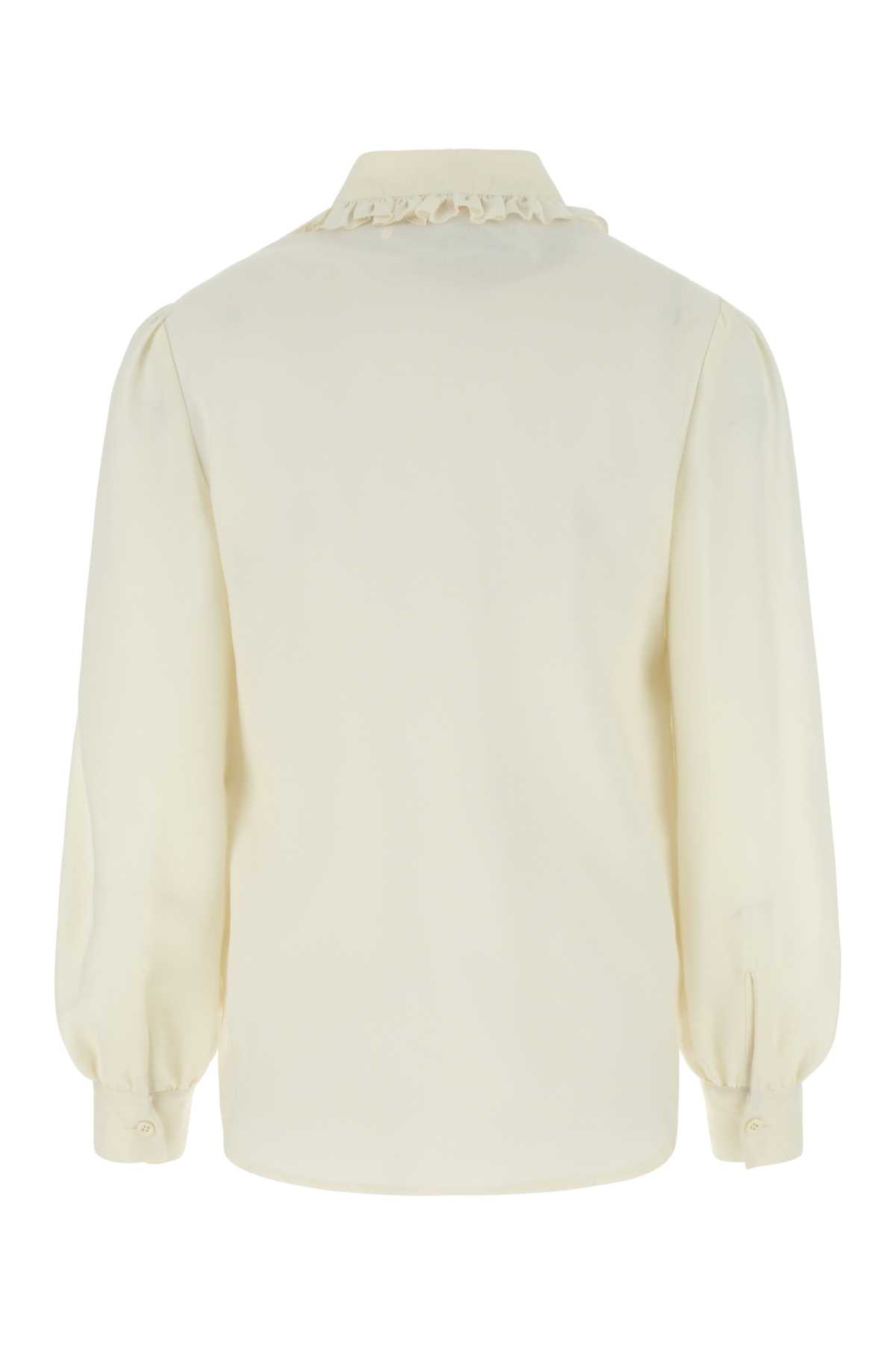 Shop See By Chloé Ivory Viscose Shirt In 22o