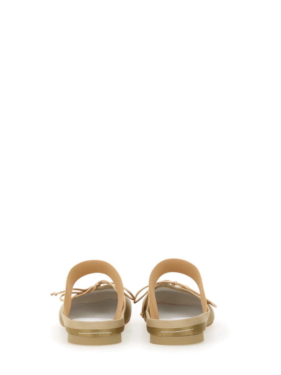 Shop Mm6 Maison Margiela Ballerina With Logo In Three House