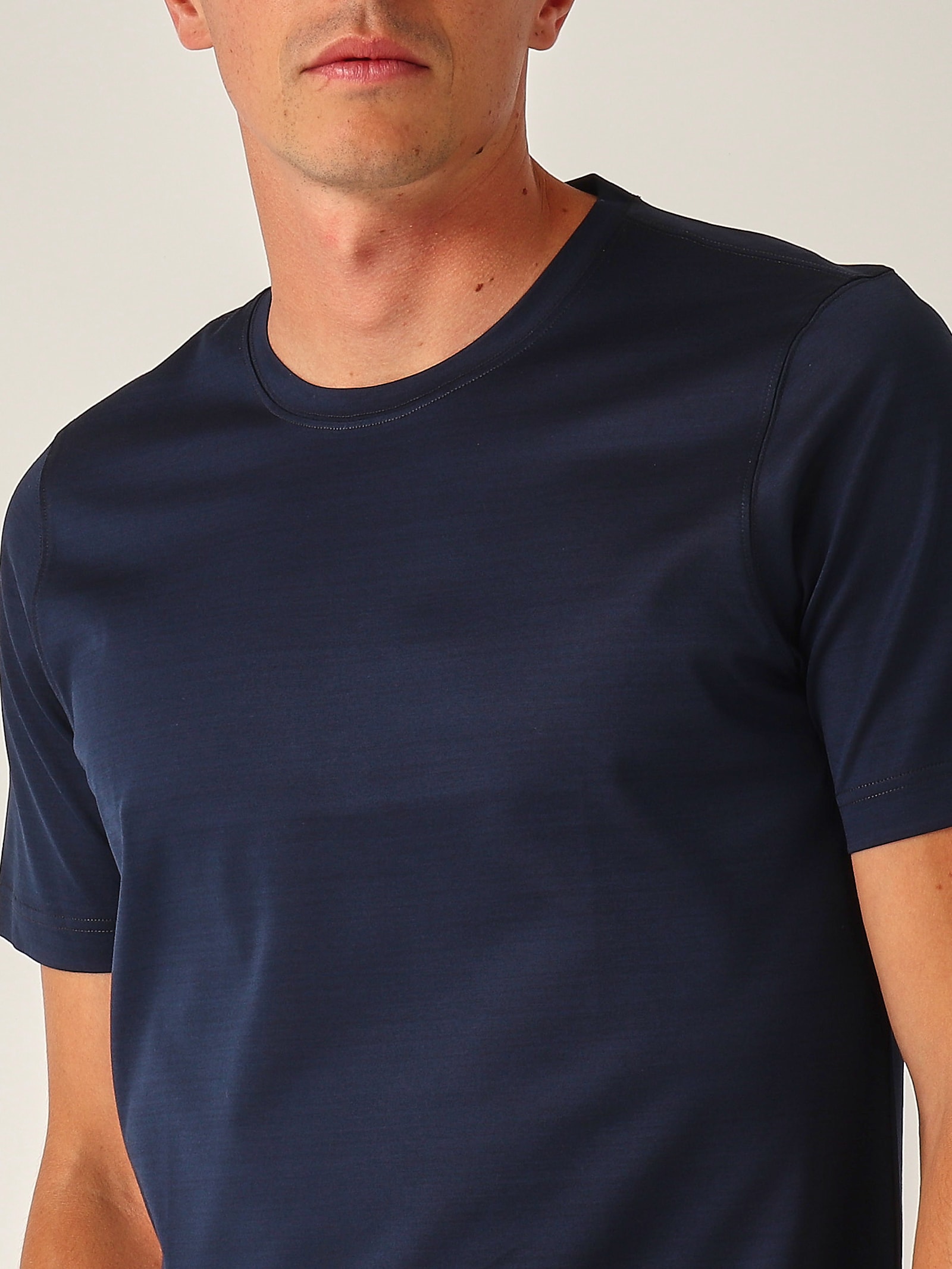 Gran Sasso M/c In Filo Di Scozia T-shirt In Blue