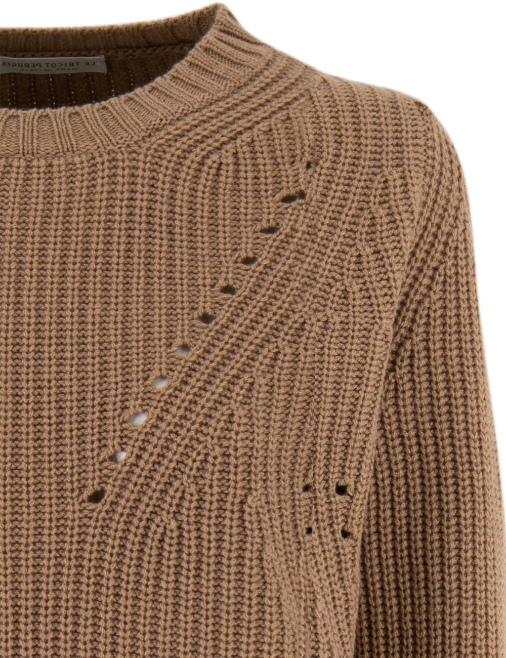 Shop Le Tricot Perugia Jumper In Camel