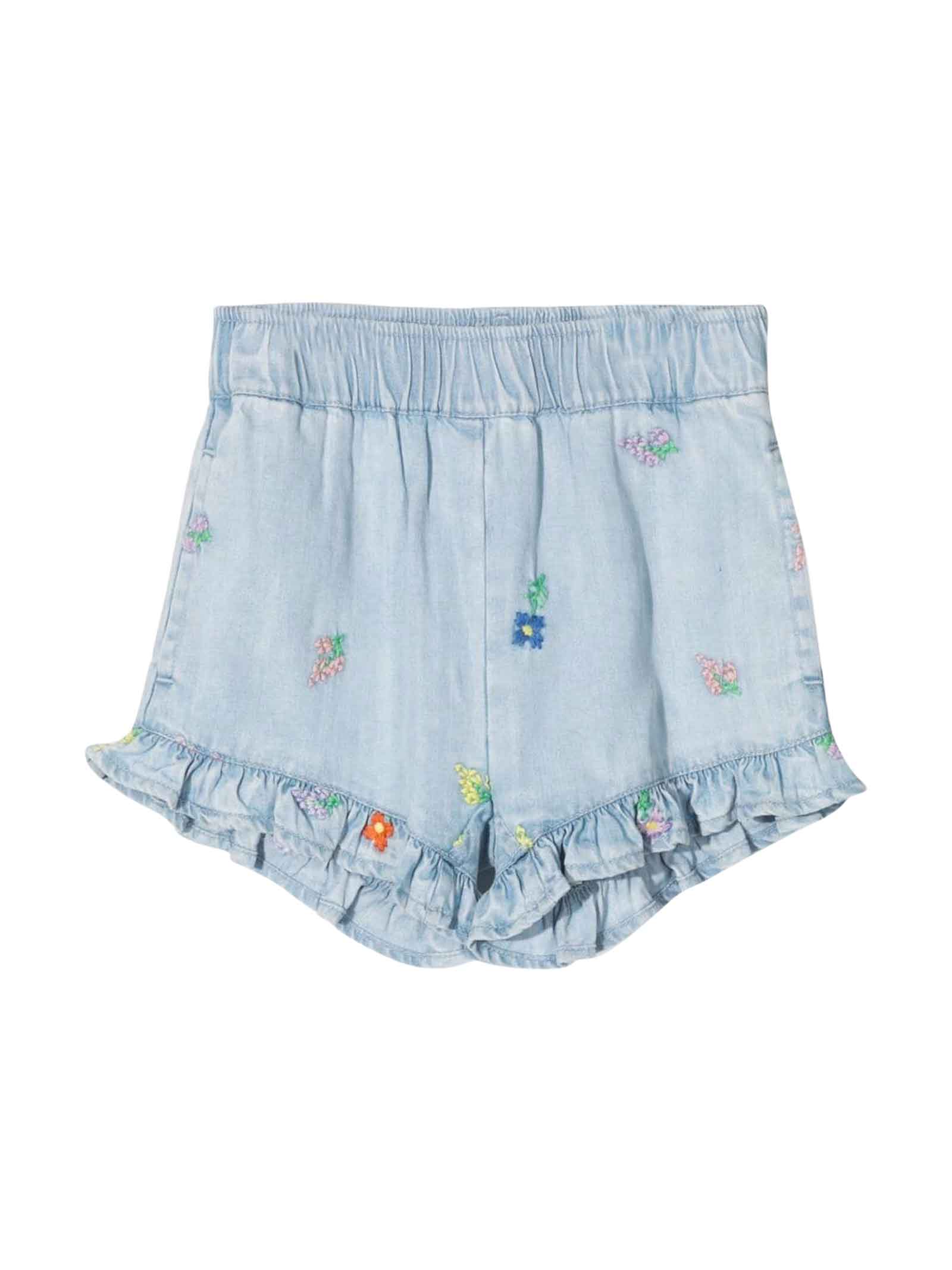 Stella McCartney Kids Blue Baby Girl Shorts