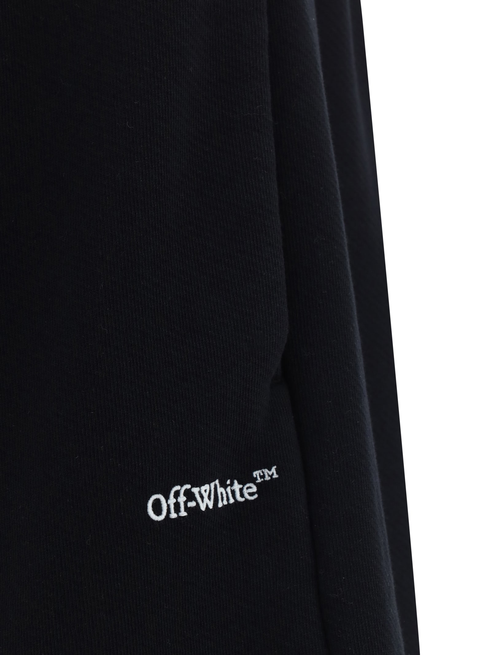 Shop Off-white Shorts In Black White (black)