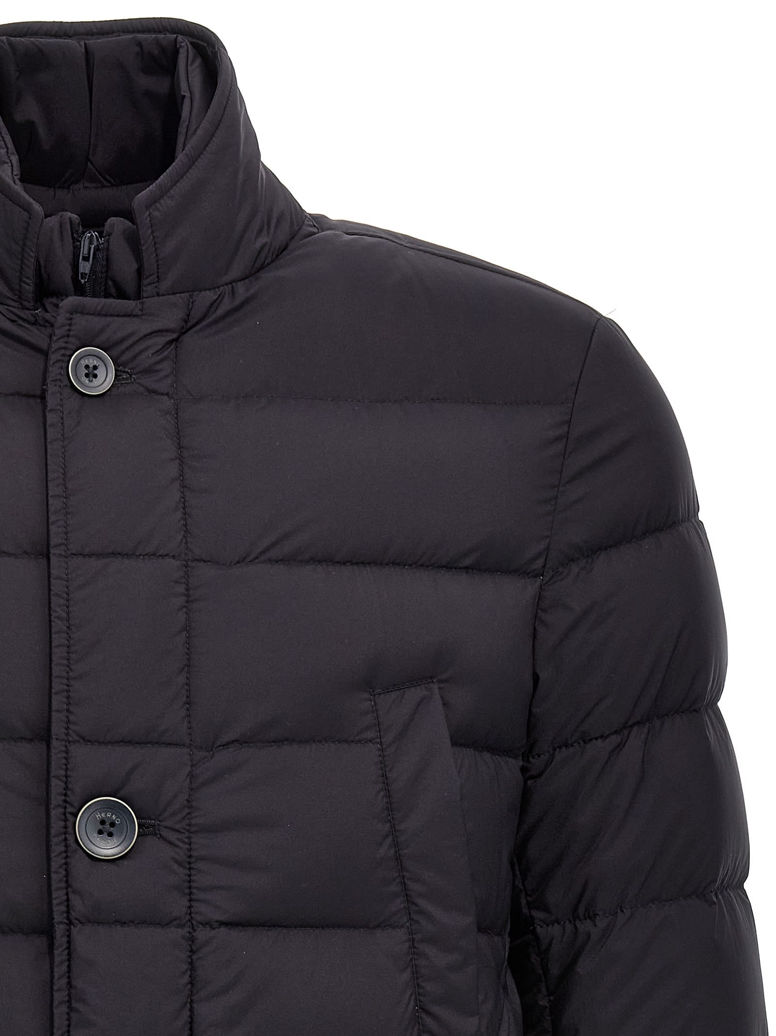 Shop Herno Il Cappotto Puffer Jacket In Black