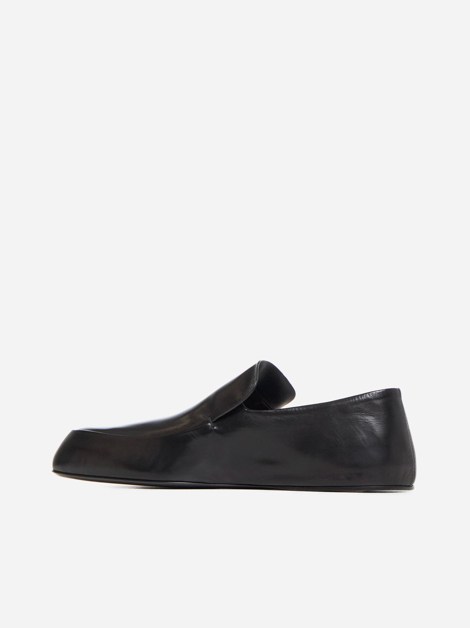 JIL SANDER LEATHER LOAFERS 