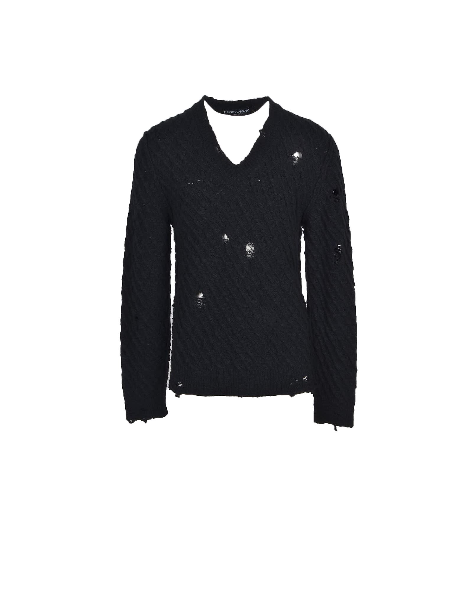 Dolce & Gabbana Mens Black Sweater
