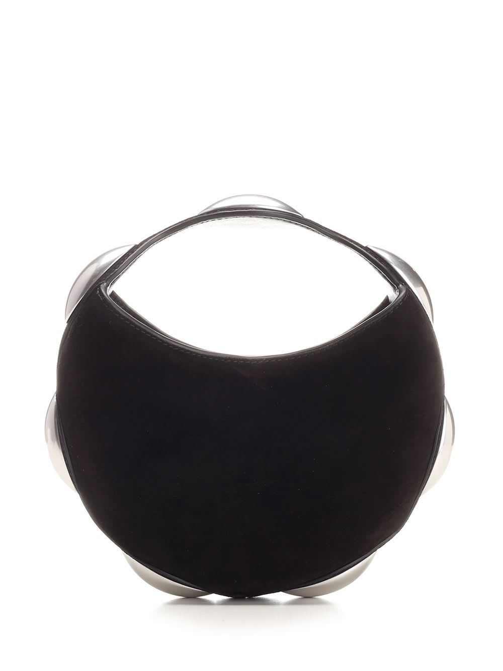 Shop Alexander Wang Dome Circular Top Handle Bag In Black