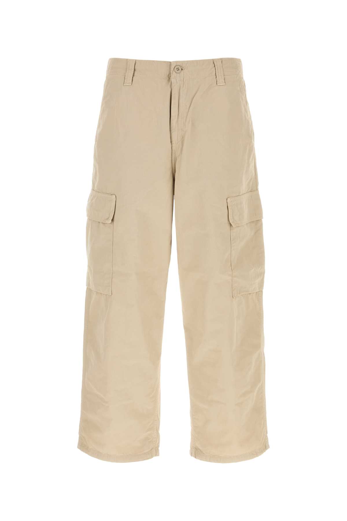 Beige Cotton Kade Cargo Pant