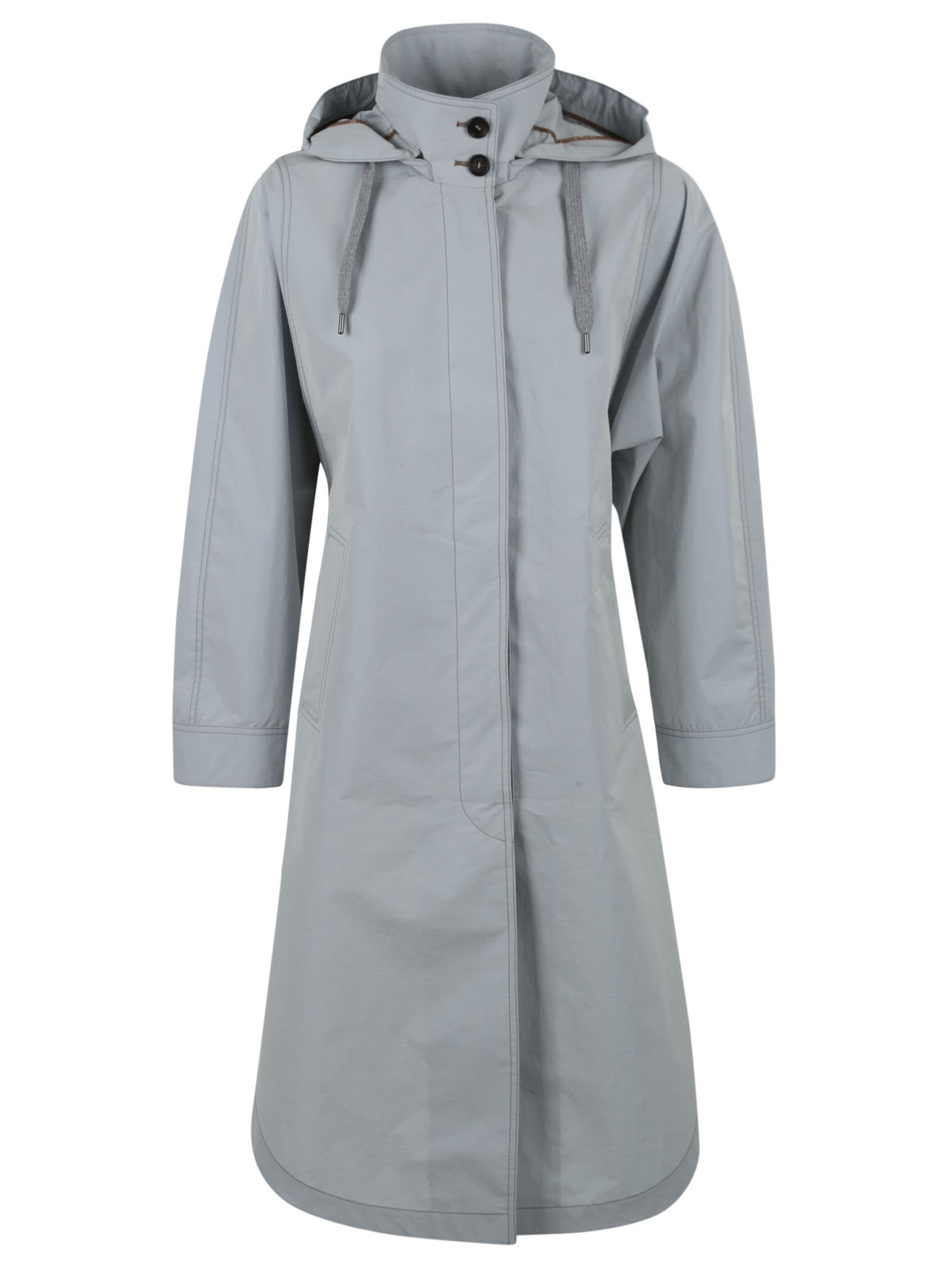 Brunello Cucinelli Plain Hooded Coat