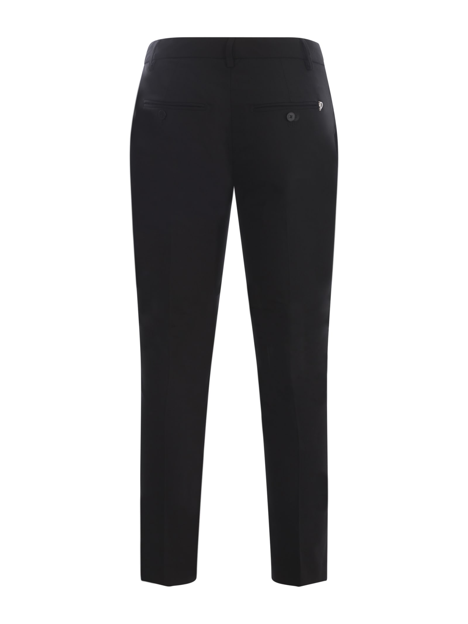 Shop Dondup Trousers  Perfect In Nero