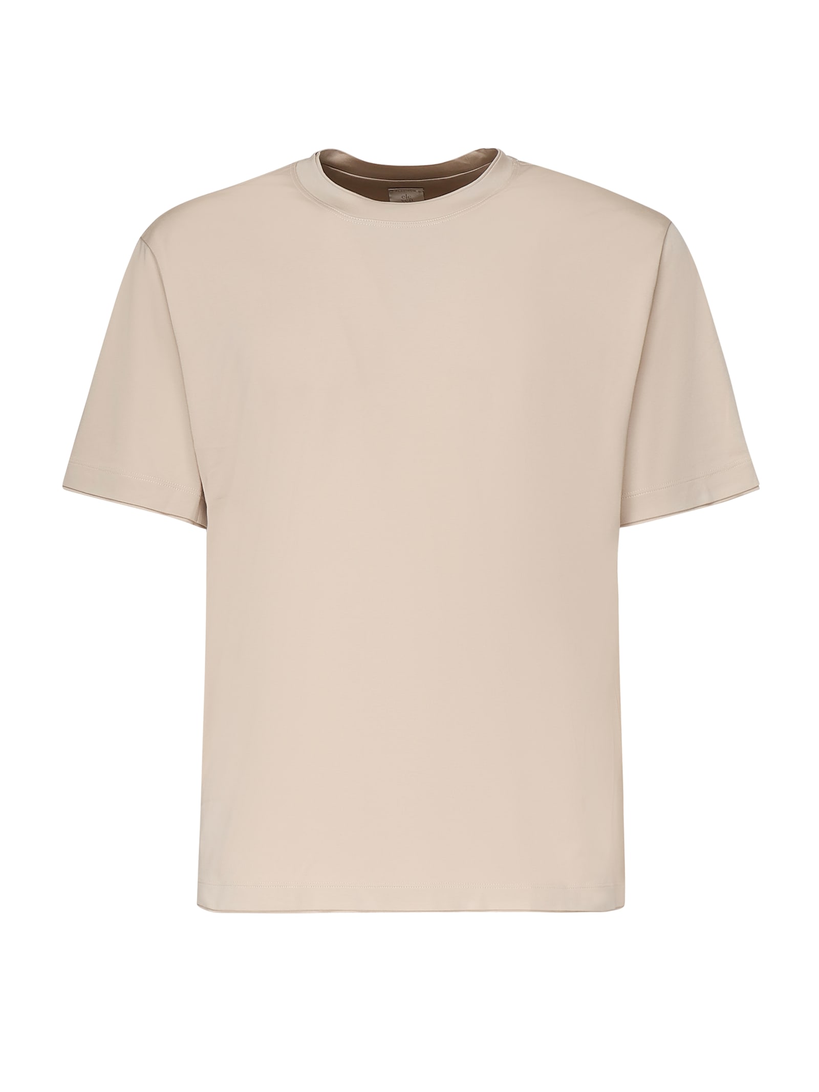 Eleventy Camel Cotton Blend T-shirt