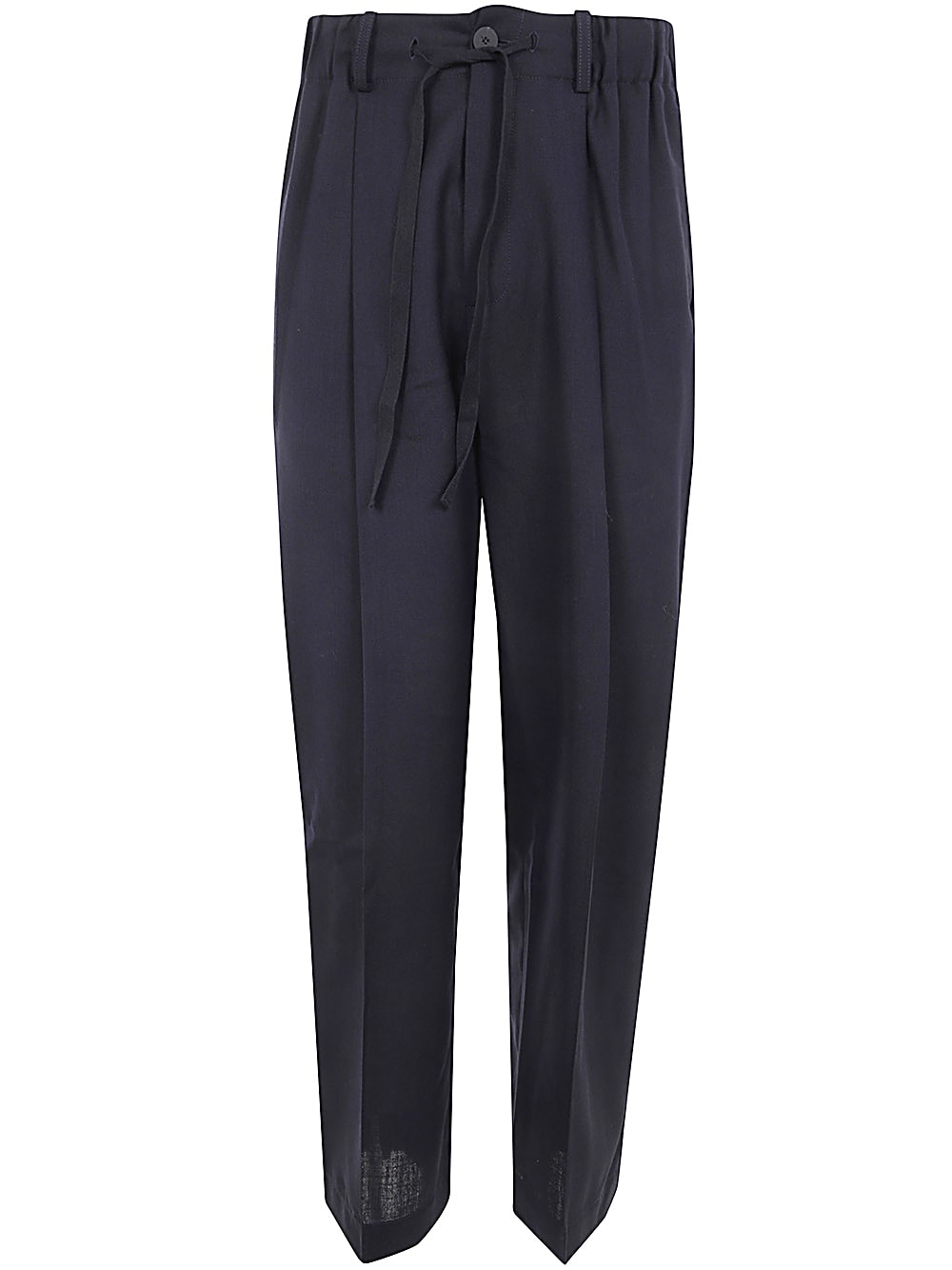 Shop Studio Nicholson Drawcord Pant In Darkest Navy