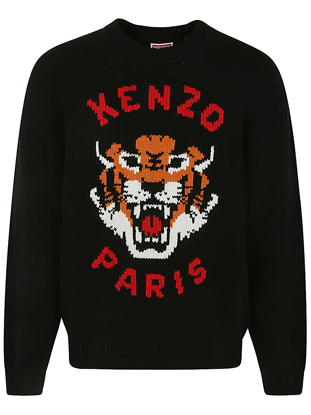 Shop Kenzo Lucky Tiger Jumper In J Noir