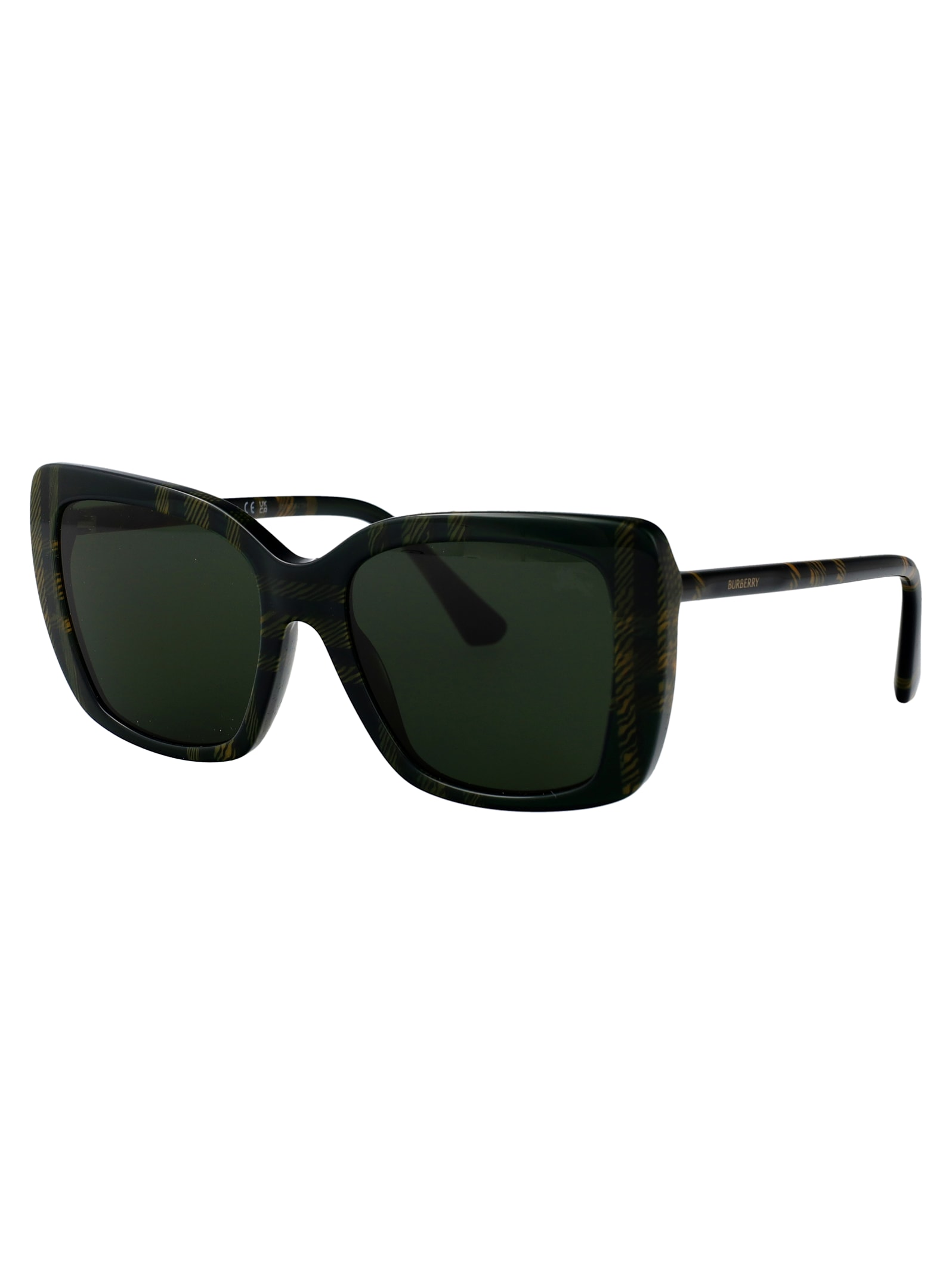 Burberry Eyewear 0be4456 Sunglasses In Green