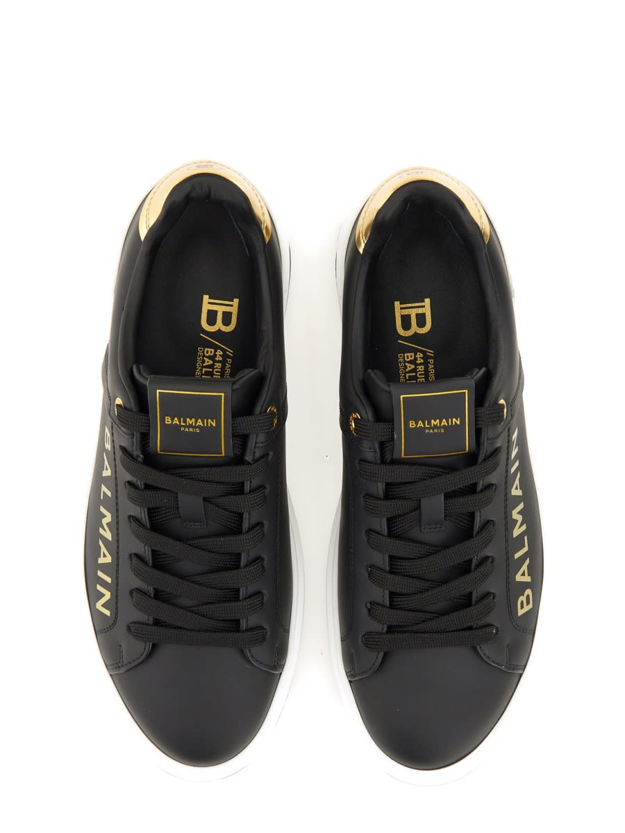 Shop Balmain B-court Sneaker In Black