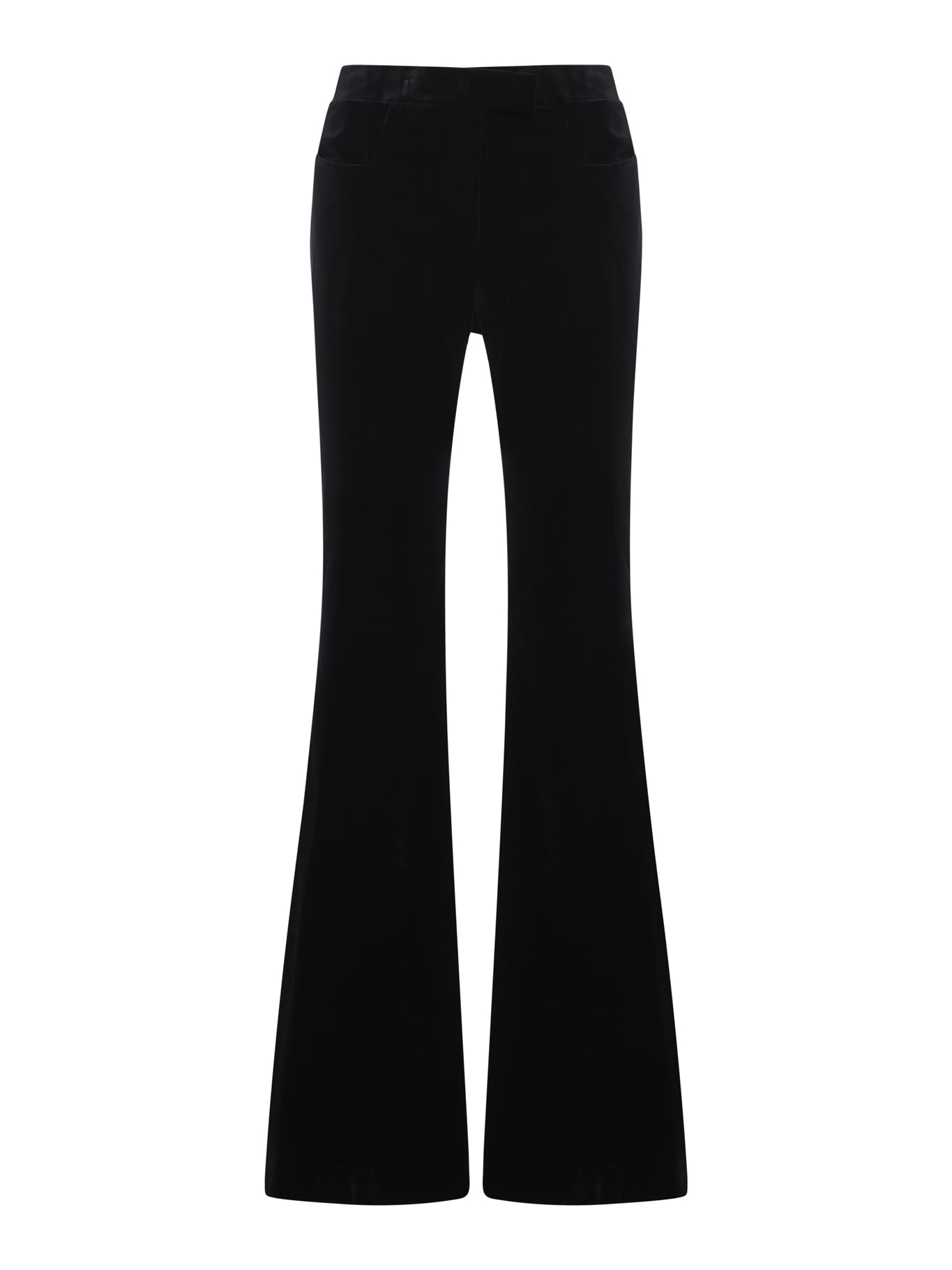 Tom Ford Flared-leg Tailored-cut Trousers In Black