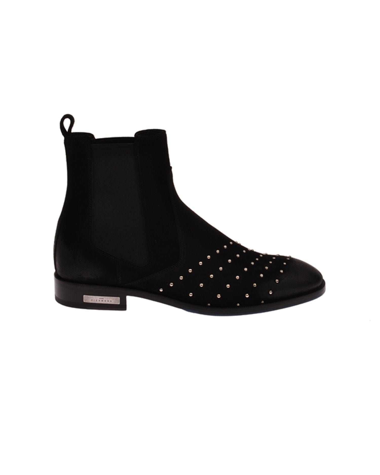 JOHN RICHMOND LEATHER ANKLE BOOTS WITH STUDS 