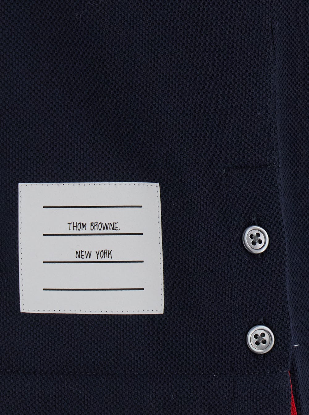 Shop Thom Browne Relaxed Fit Short Sleeve Polo W/ Center Back Rwb Stripe In Classic Pique In Blu