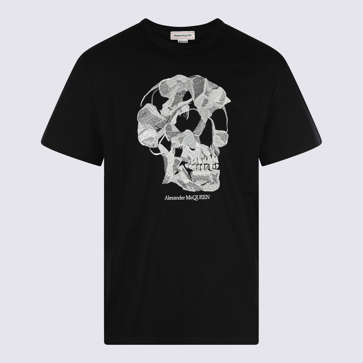 Shop Alexander Mcqueen Black Cotton T-shirt