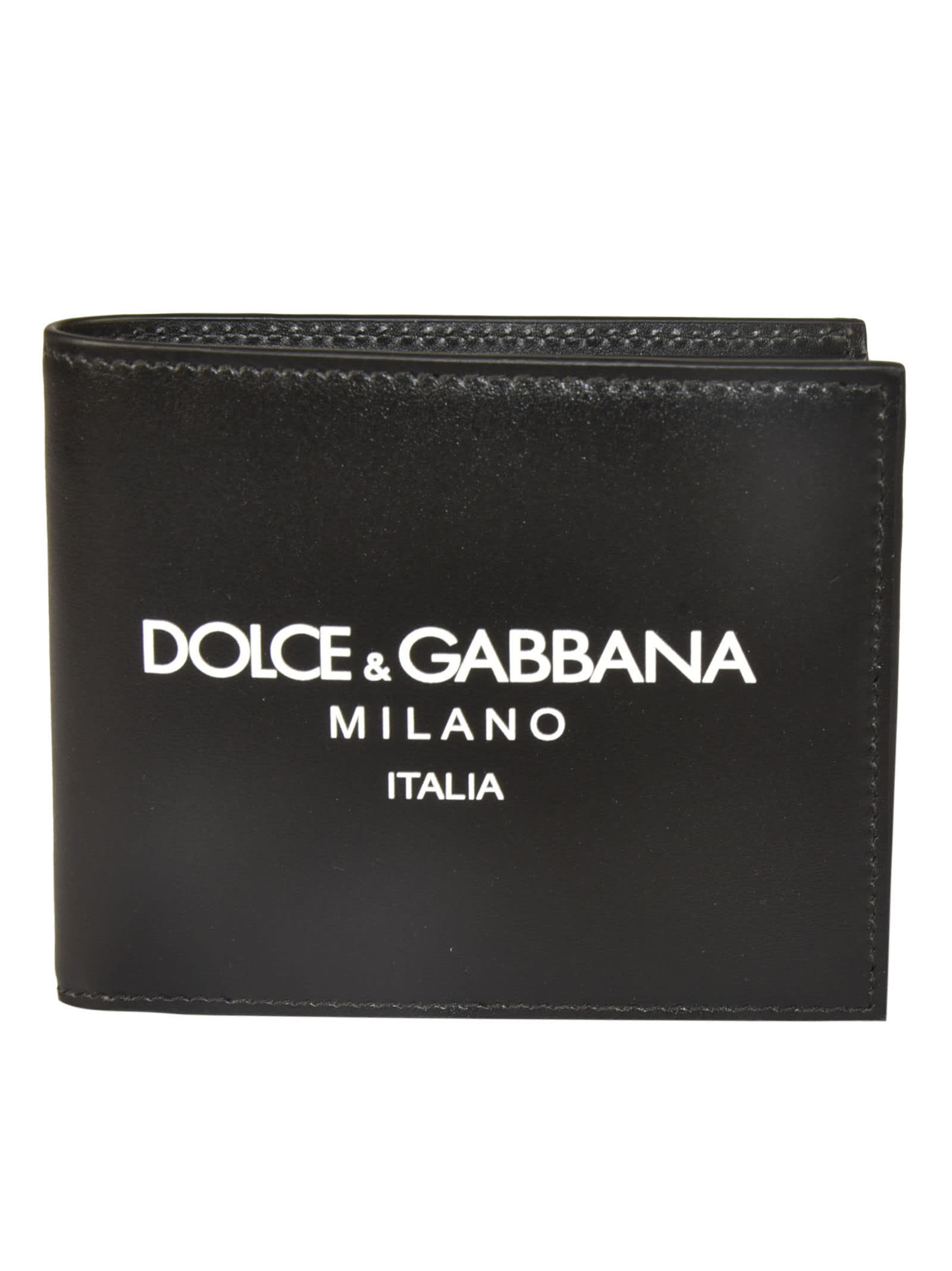 Dolce & Gabbana Animal Print Card Holder In Black