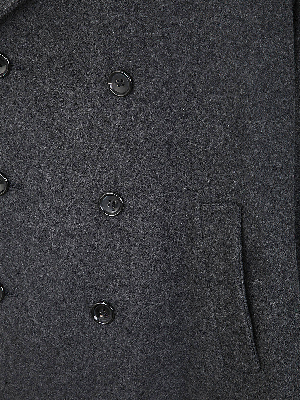 Shop Comme Des Garçons Comme Des Garçons Ladies` Coat In Charcoal Grey