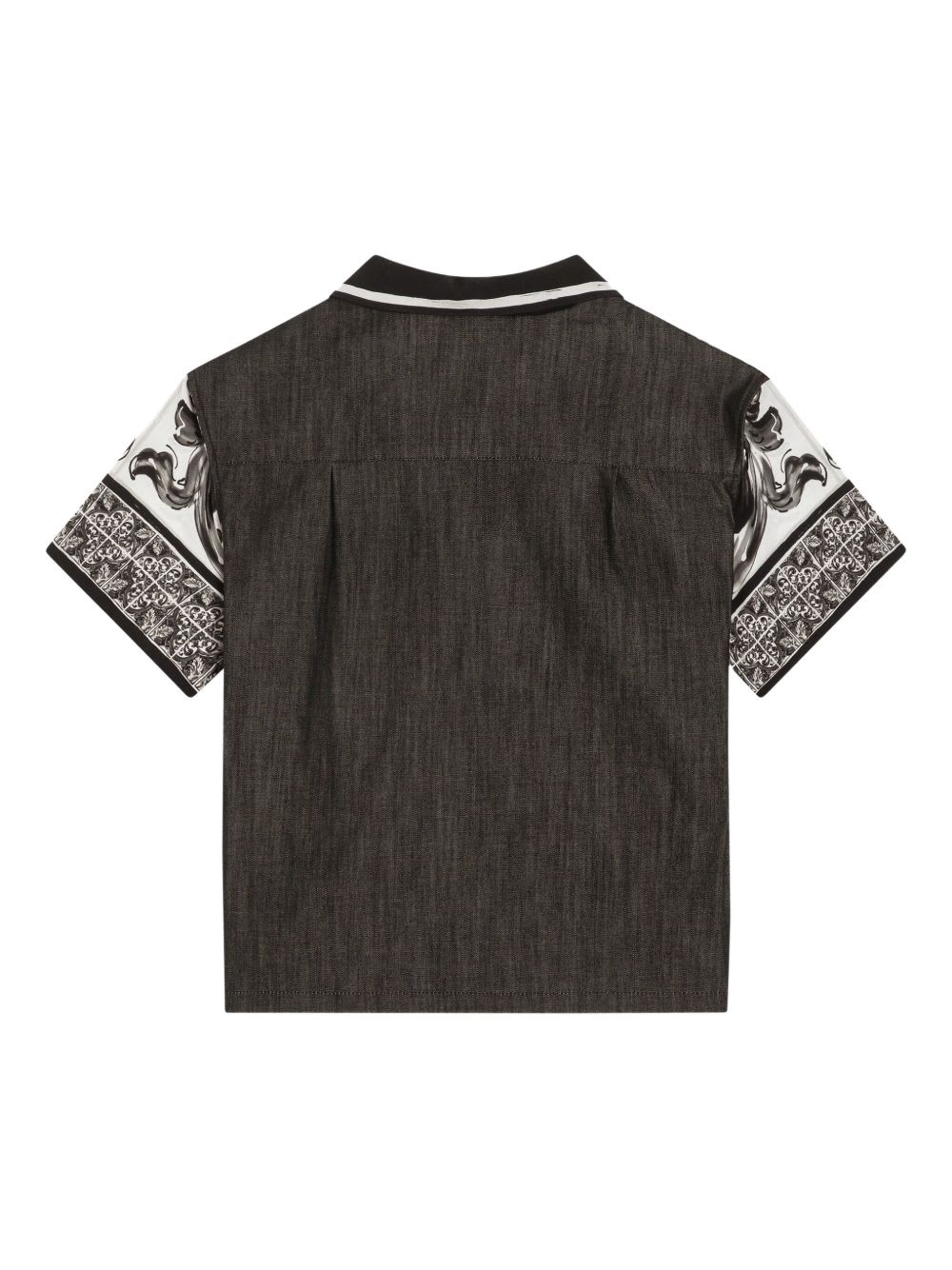 Dolce & Gabbana Dolce & Gabbana Kids Shirt With Majolica Print In Multi