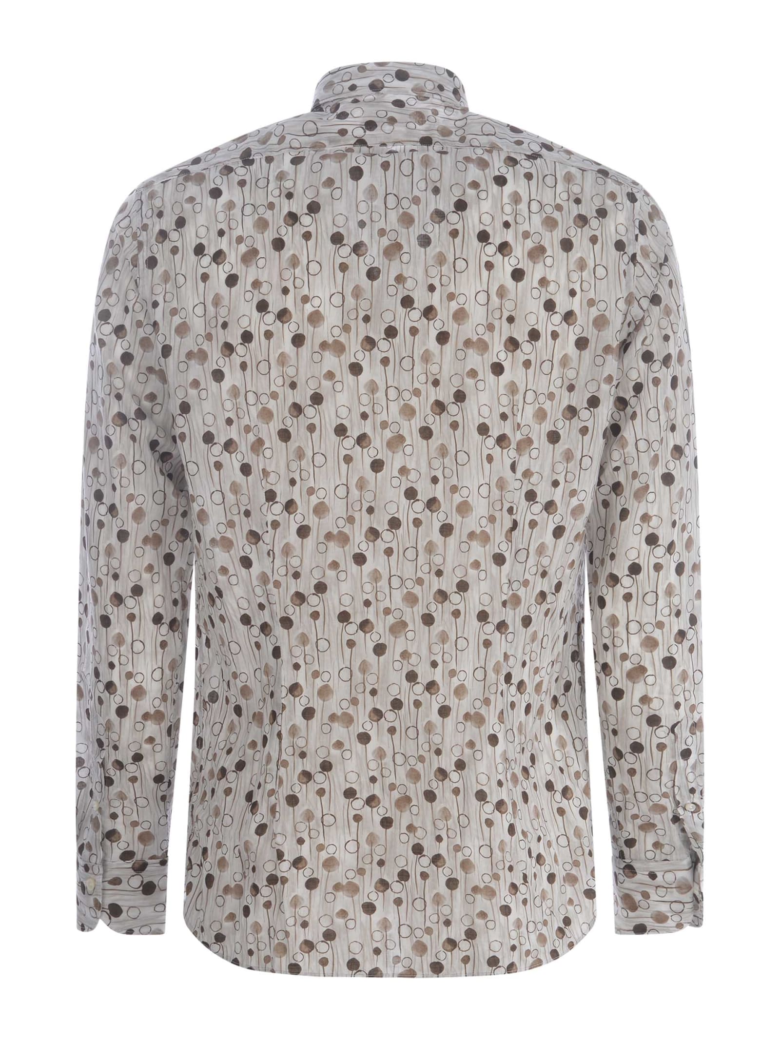 Shop Xacus Shirt  In Cotton In Crema