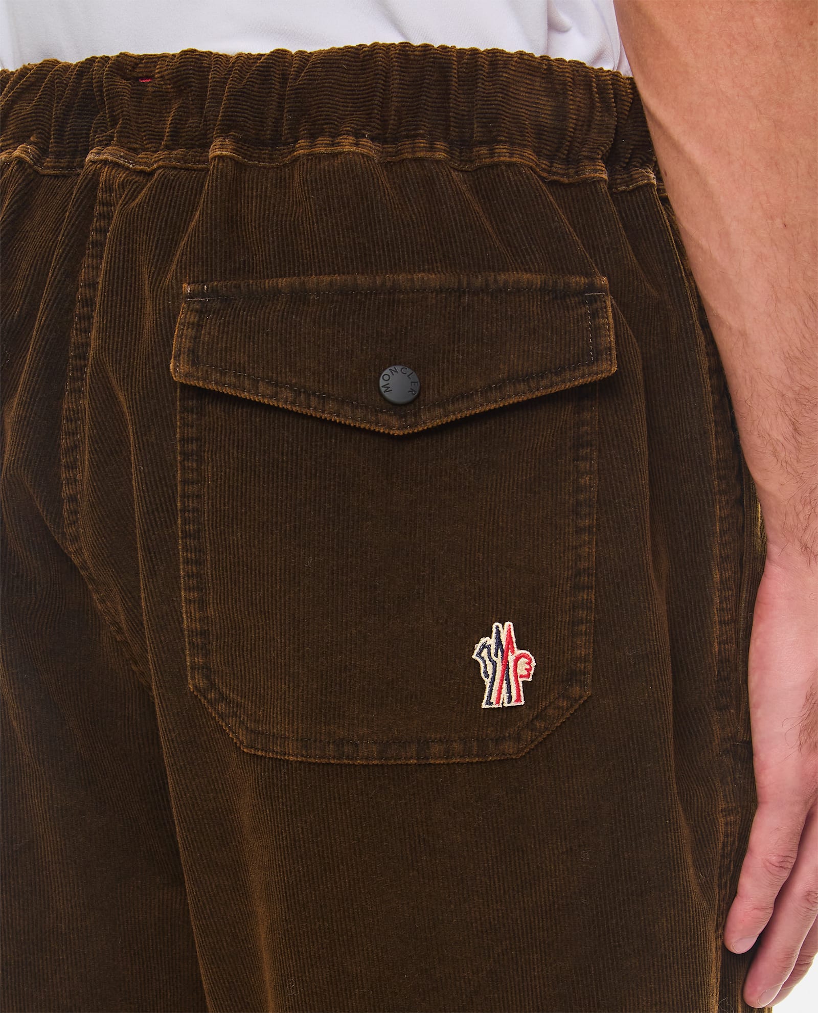 Moncler Trousers In Brown