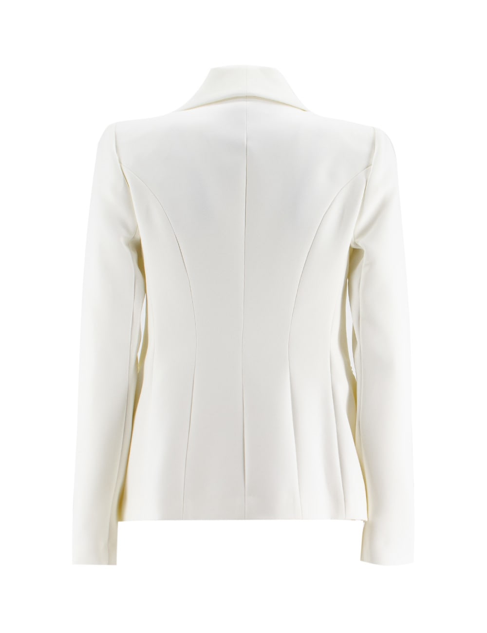 Shop Ermanno Firenze Jacket In Off White/off White