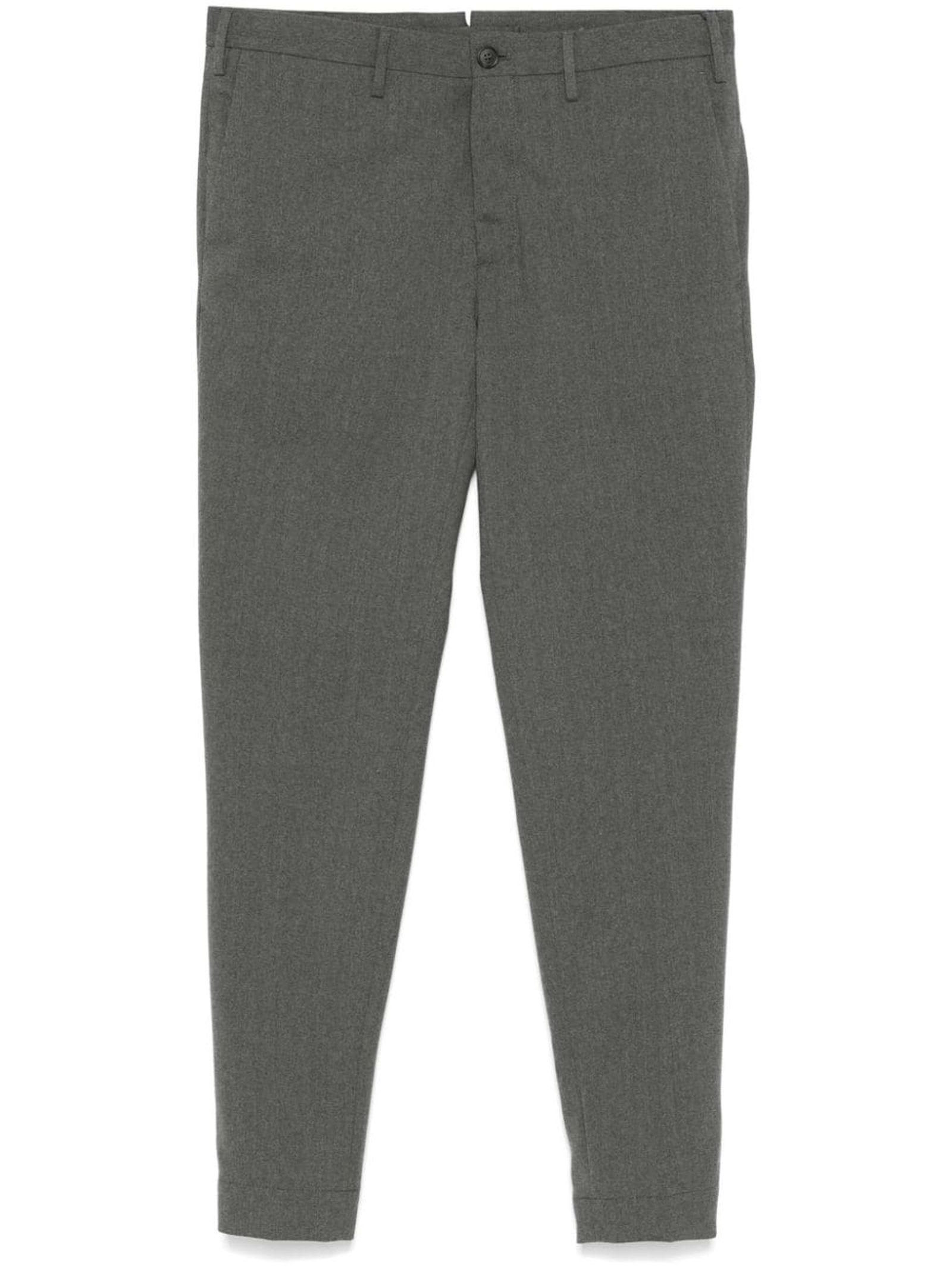 Incotex Grey Wool Blend Trousers