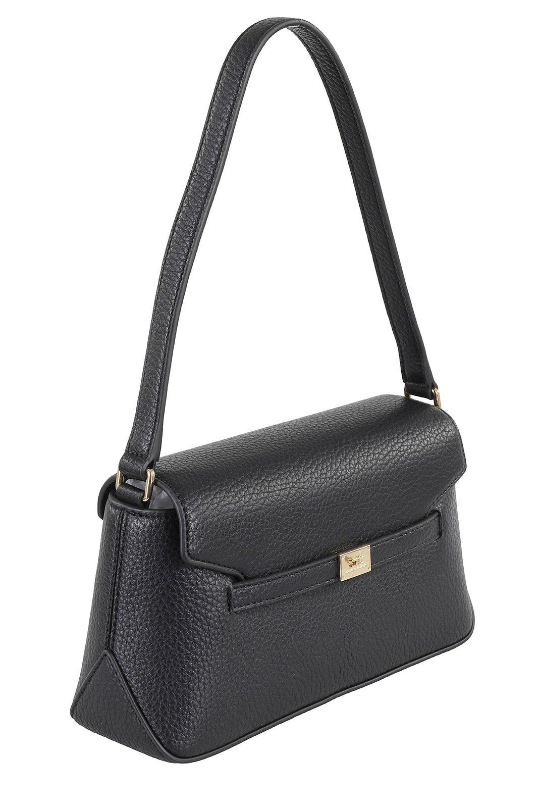 ELISABETTA FRANCHI LOGO PLAQUE SHOULDER BAG