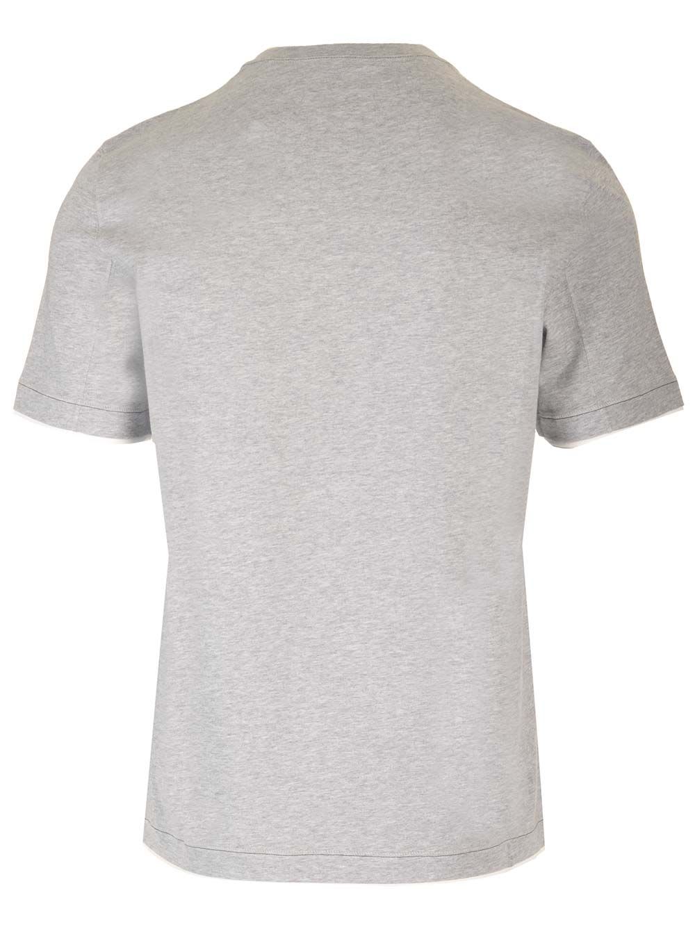 Shop Brunello Cucinelli Jersey T-shirt In Grey