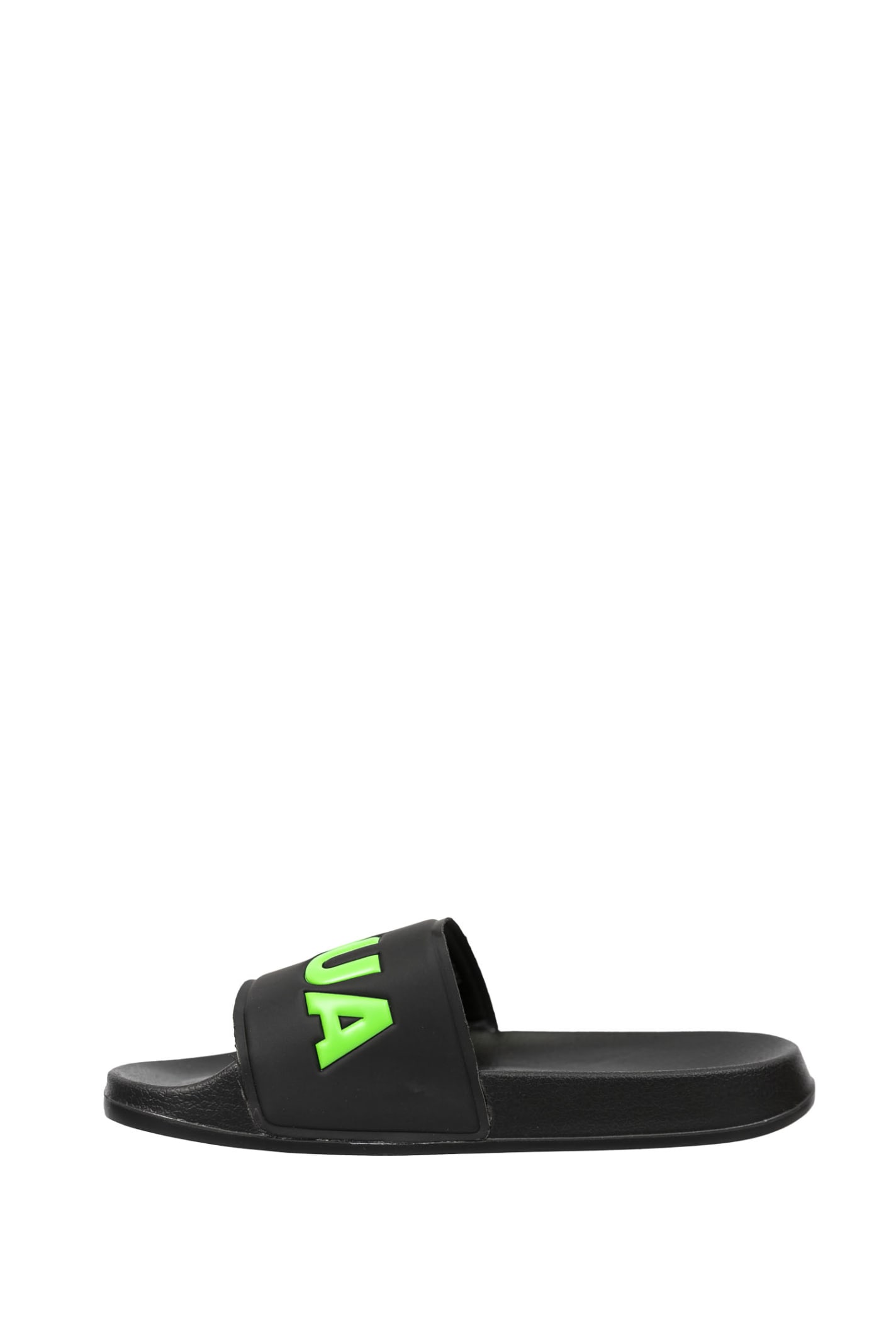 Shop Dsquared2 Logo Printed Slide Sandals In Back