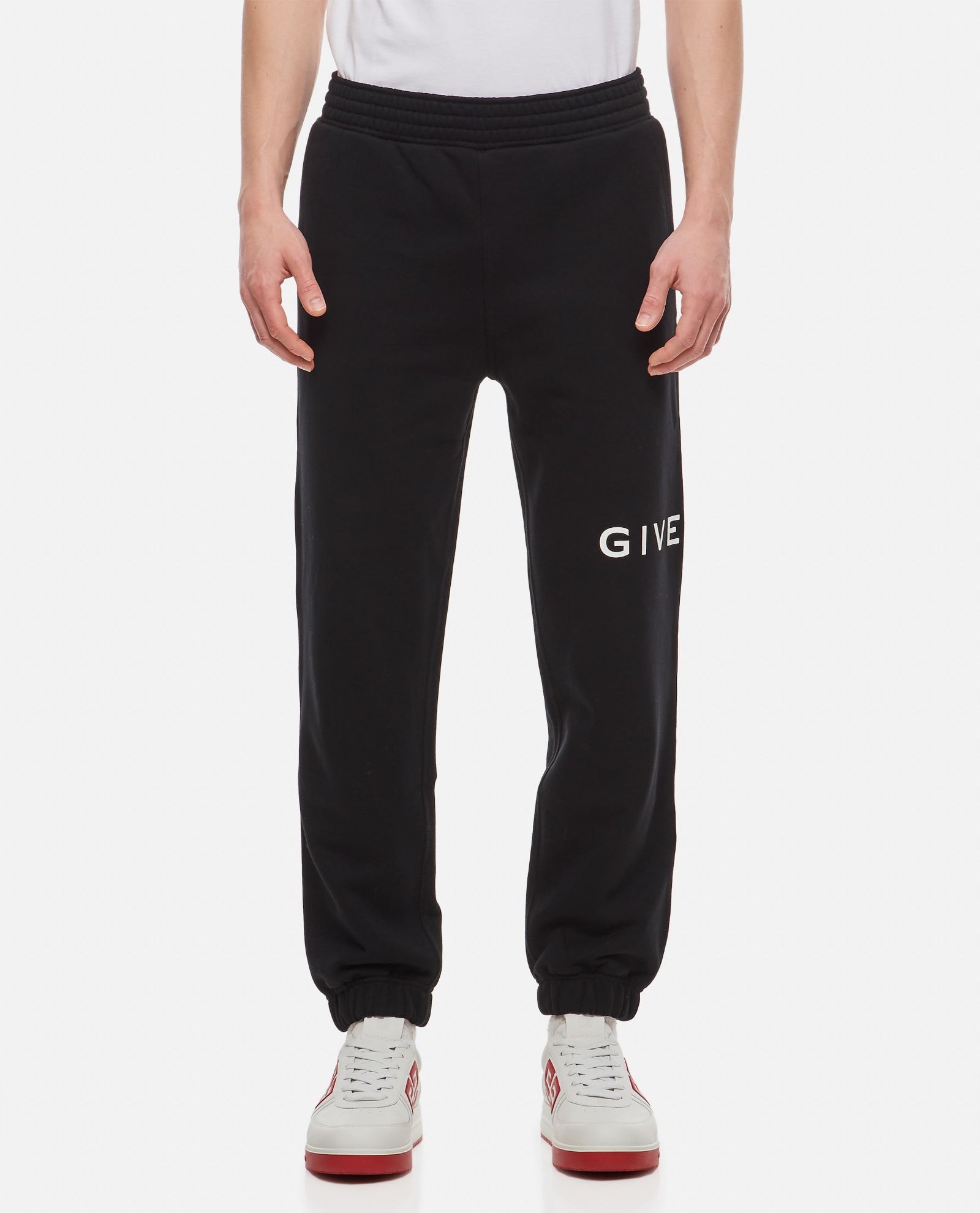 Shop Givenchy Cotton Jogging Pants In Black