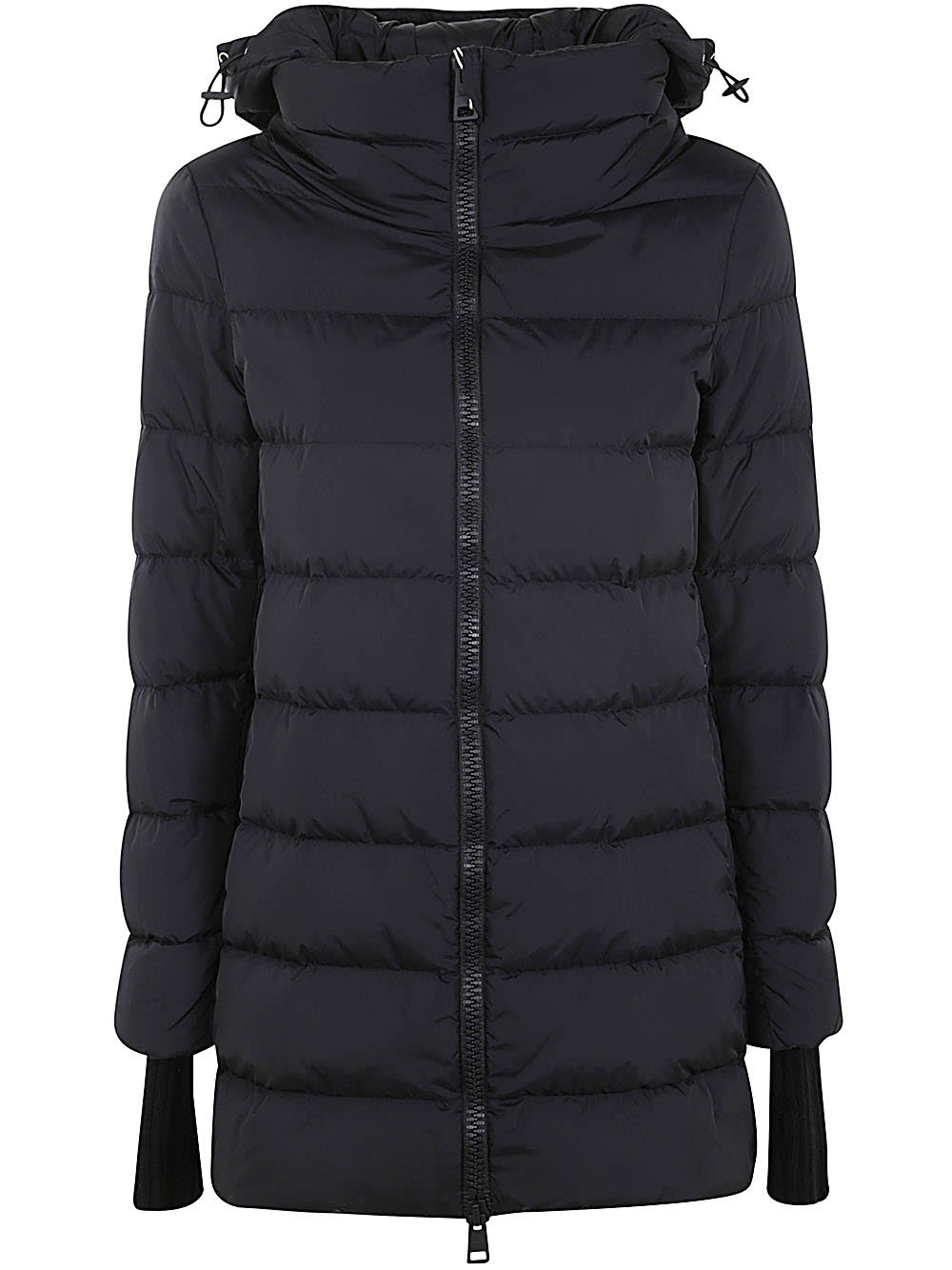 Shop Herno A-shape Chamoix Down Jacket In Black Espresso