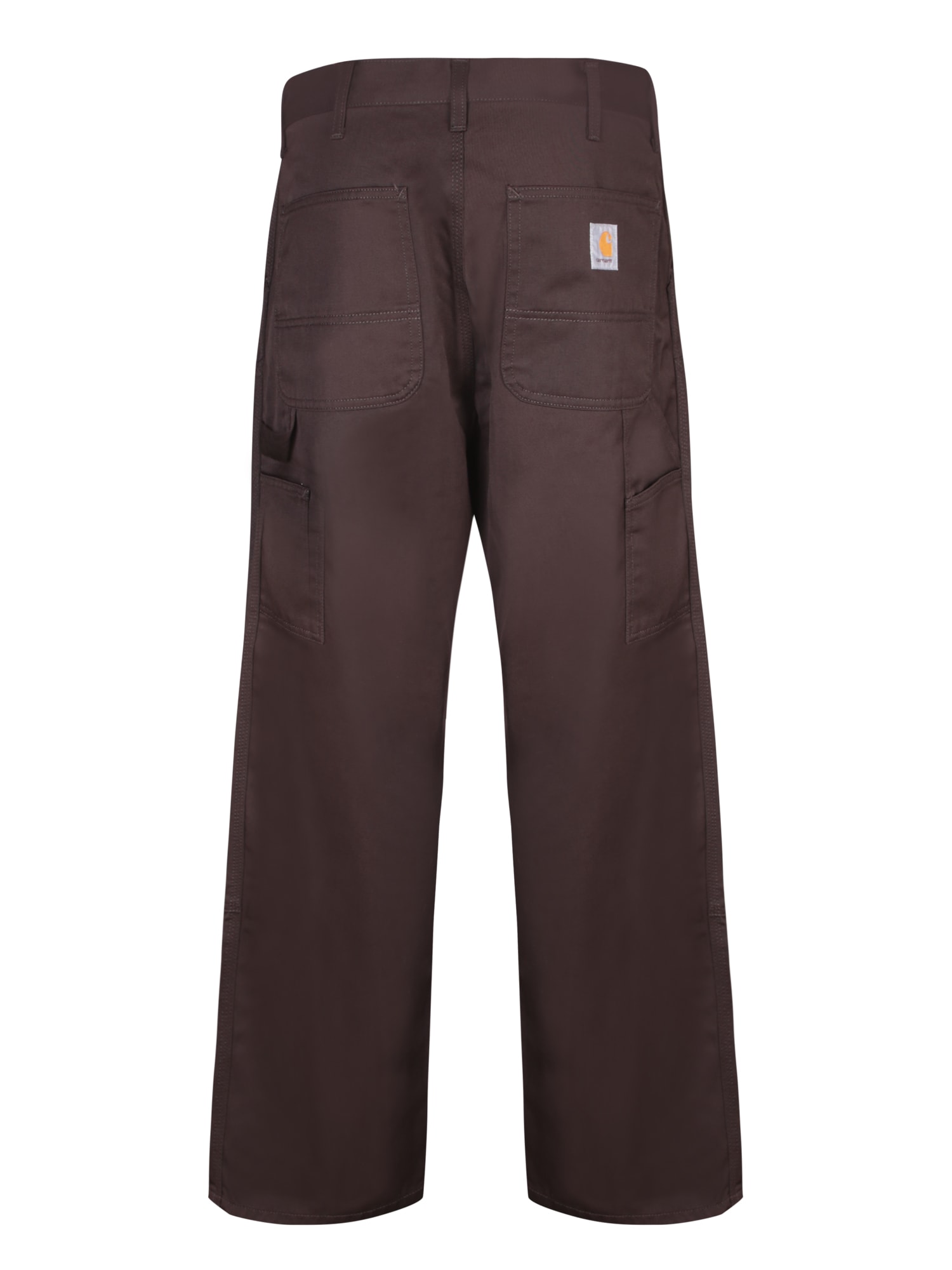 Shop Carhartt Double Knee Brown Trousers