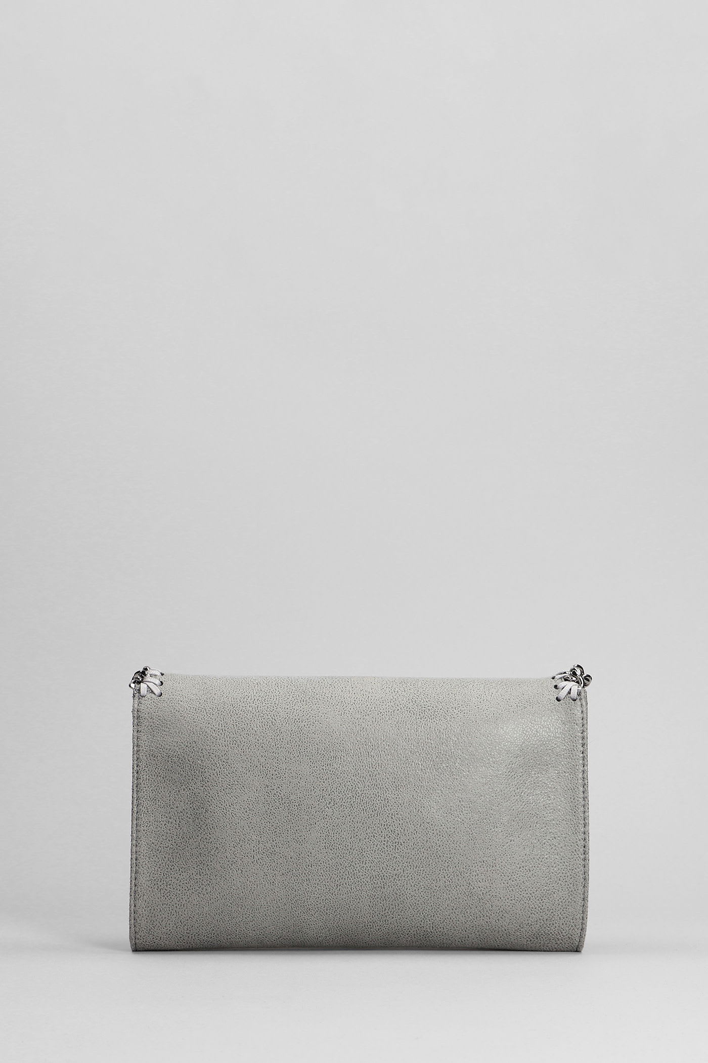 Stella Mccartney Falabella Shoulder Bag In Grey Faux Leather In Gray
