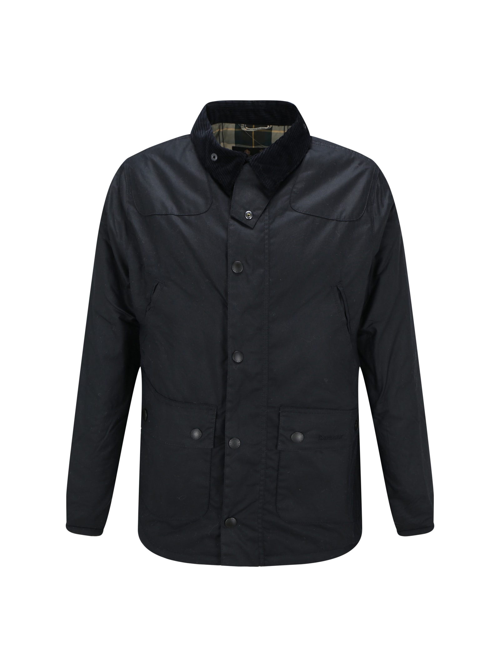 Shop Barbour Reelin Wax Jacket In Blue