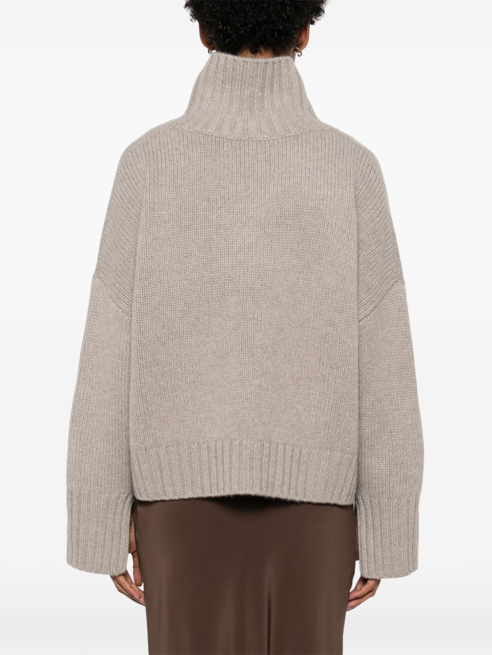 Goat Girlfriend Cashmere Turtle-neck Jumper In Gray
