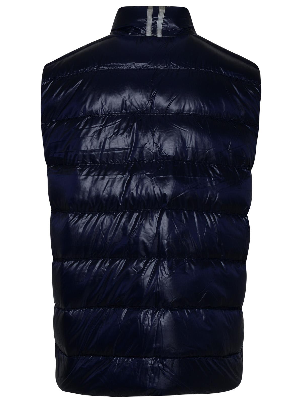 Shop Canada Goose Blue Nylon Crofton Vest