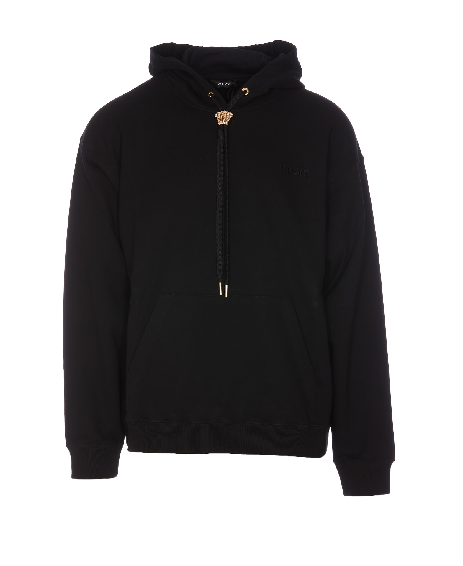 Shop Versace La Medusa Hoodie In Black