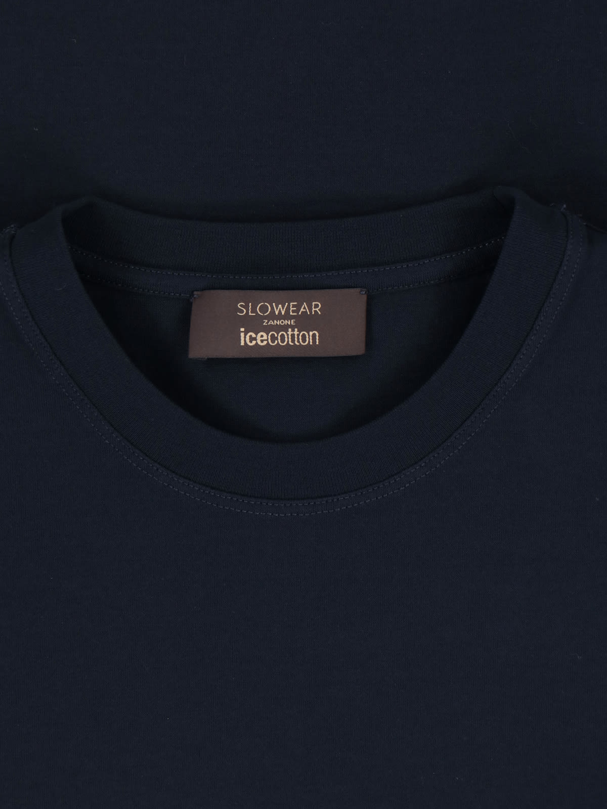 Zanone Crew Neck Short Sleeve Basic T-shirt In Blue