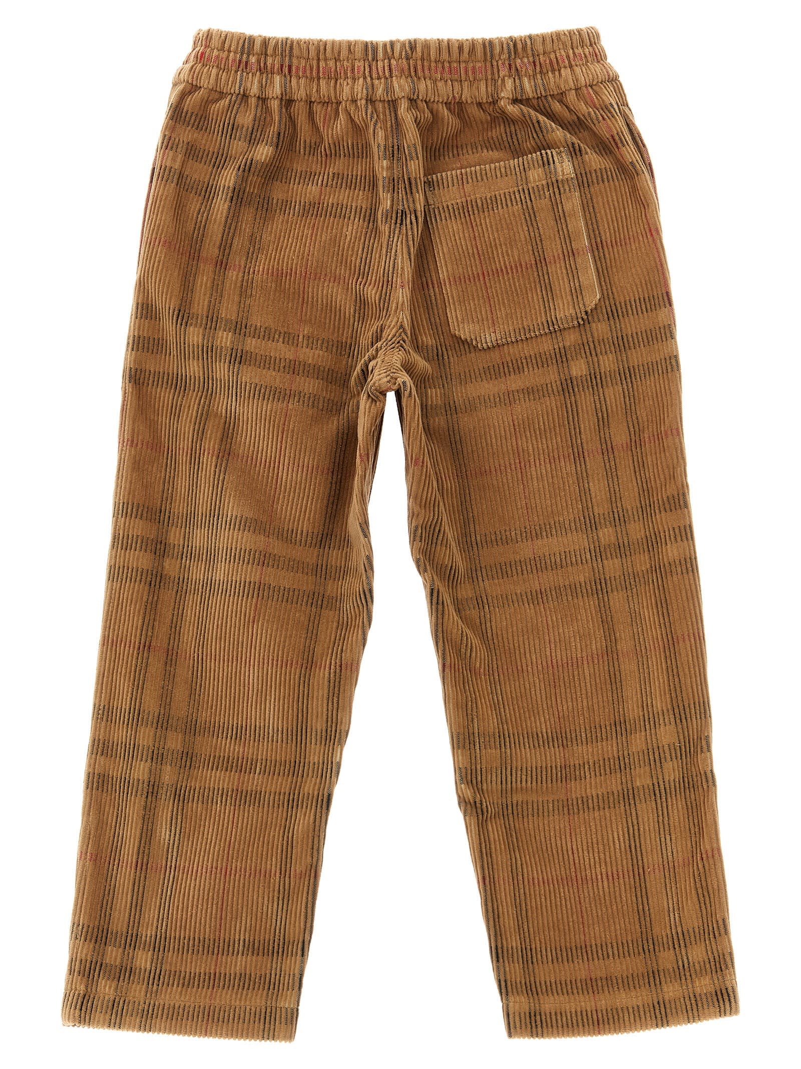 Burberry Kid Boy Casl Trsrs In Brown