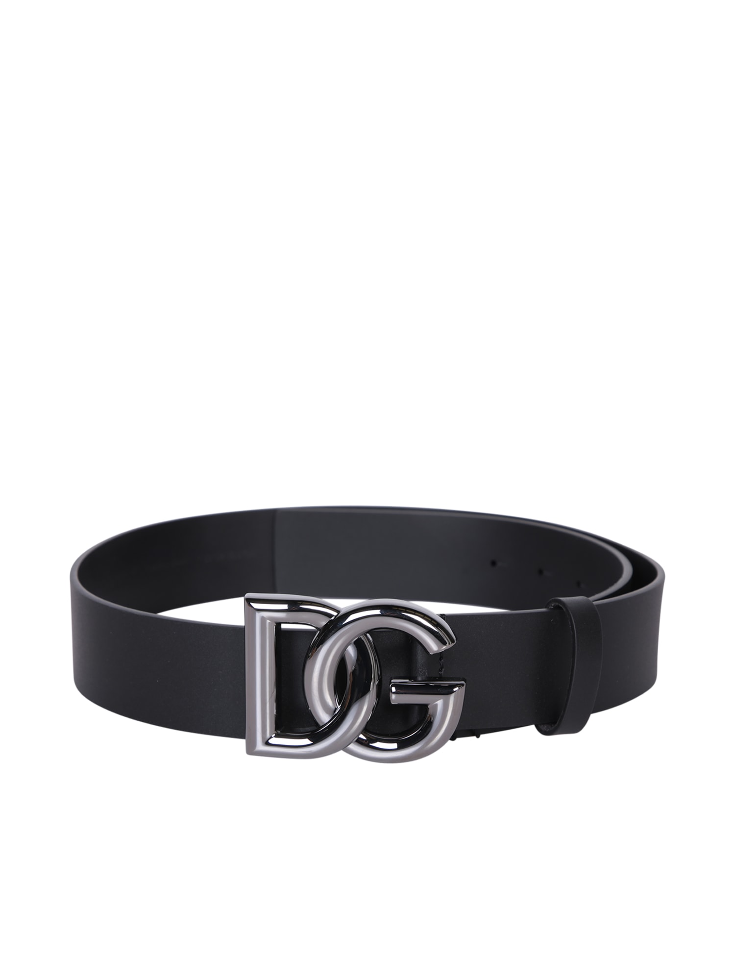 Shop Dolce & Gabbana Logo Black Belt